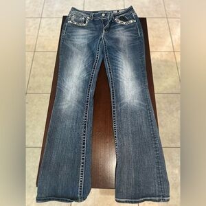 Miss Me women’s Faded Blue Bootcut Jeans